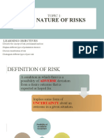 Chapter 1 NATURE OF RISK