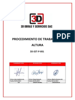 3D-SST-P-001 Procedimiento de Trabajos en Altura