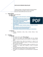 Lesson Plan in Organic Molecules