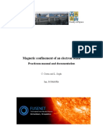 Magnetic Confinement of An Electron Beam-Practicum-Manual