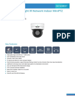 UNV IPC6412LR-X5UPW-VG 2MP WDR Starlight IR Network MiniPTZ Dome Camera Datasheet V1.5-EN