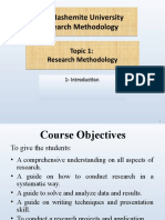 The Hashemite University Research Methodology