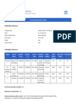 Personal Details: Tcs Registration Form