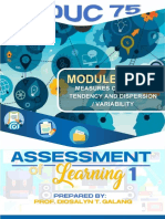 EDUC 75 Module 7revised Measures of Central Tendency.