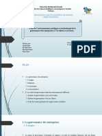 Etude de L'environnement Juridique Et Institutionnel de La Gouvernance Des Entreprises À L'occident Et Au Maroc