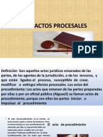 Los Actos Procesales