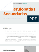 Glomerulopatias Secundárias: Universidade Federal de Jataí - Curso de Medicina