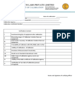 ELPL LF 11 E Verification of Calibration Certificate