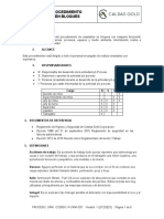 P-Opm 037 Procedimiento de Emplastos en Bloques