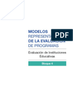 Modelos Representativos de La Evaluación de Programas