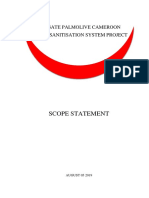 Scope Statement: Colgate Palmolive Cameroon Water Sanitisation System Project