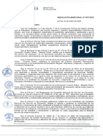 Bolivia: Resolucion Ministerial #0071/20