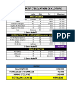 Devis Estimatif D'elevation de Cloture