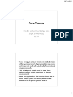 Gene Therapy: Prof. Dr. Mohammad Safiqul Islam Dept. of Pharmacy Nstu