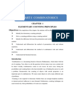 Part-I Combinatorics: Elementary Counting Principles Objectives