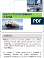 Nature of Marine Insurance Contract