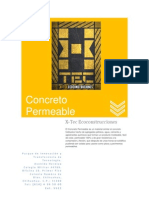 X-TEC ECOCONSTRUCCIONES - Concreto Permeable - Septiembre 2010