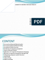 Congestion Management in Restructed Electricity Market