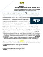 Anexo 2 Cobach Trabajo de Física Ii Bloque Ii "Banco de Problemas de Transformacion de Escalas Termometricas"