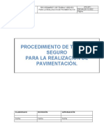 Procedimiento de Trabajo Seguro PTS Pavimentación