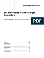 SLC 500™ Fixed Hardware Style Controllers: Installation Instructions