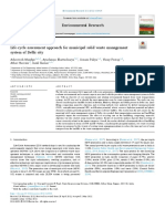 Life Cycle Assessment Approach For Municipal Solid Waste Management