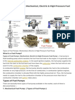 Types of Fuel Pumps: Mechanical, Electric & High Pressure Fuel Pump