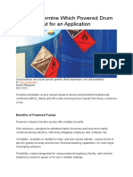How To Determine Which Powered Drum Pump Is Best For An Application - Pete Scantlebury, Finish Thompson