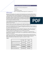 IFRS-Deferred Tax Balance Sheet Approach