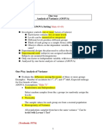 One Way Analysis of Variance (ANOVA) : "Slide 43-45)