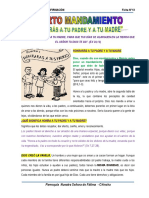 "Honra A Tu Padre Y A Tu Madre, para Que Tus Días Se Alarguen en La Tierra Que El Señor Tu Dios Te Da". (Éx 20,12)