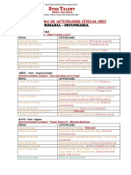 Cronograma de Actividades Cívicas PRIM-SEC 2023