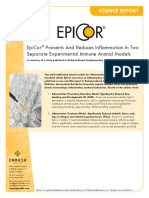 Epicor Prevents and Reduces Inflammation in Two Separate Experimental Immune Animal Models