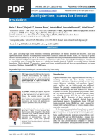 Green, Formaldehyde-Free, Foams For Thermal Insulation