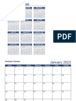 Monthly Notes Calander