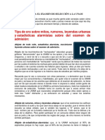 Tips de Oro para El Examen de Selección A La Unam