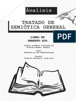 Análisis Del Tratado de Semiótica General