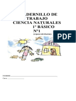 Cuadernillo de Trabajo Ciencia Naturales 1º Básico N°1: (Repaso/nivelacion)