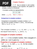 Comparison in Complex Numbers