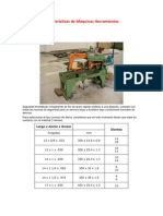 Características de Maquinas Herramientas