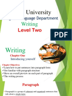 Level Two Writing