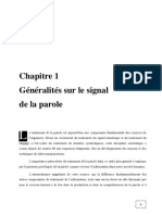 Chapitre 1 Généralités Sur Le Signal de La Parole