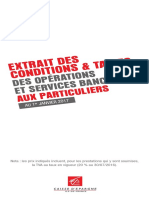 Extrait Des Conditions & T Arifs: Des Opéra Tions Et Services B Ancaires