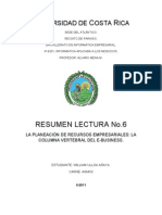 Resumen Lectura No.6 Informática Aplicada A Los Negocios.