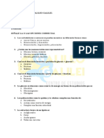 Evaluacion - Biologia Biomoleculas Organicas