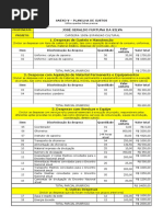 Anexo V - Planilha de Custos