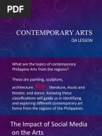 Contemporary Arts: Q4 Lesson