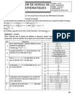 DEVOIR DE NIVEAU FEVRIER MATHEMATIQUE 1ere D FEVRIER