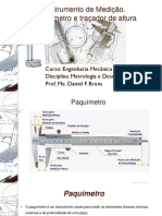 Aula 02 - Instrumentos de Medição - Paquímetro