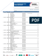 Men Elite / Hommes Elite Entries List / Liste Des Engagés: 31 AUG - 4 SEP 2011